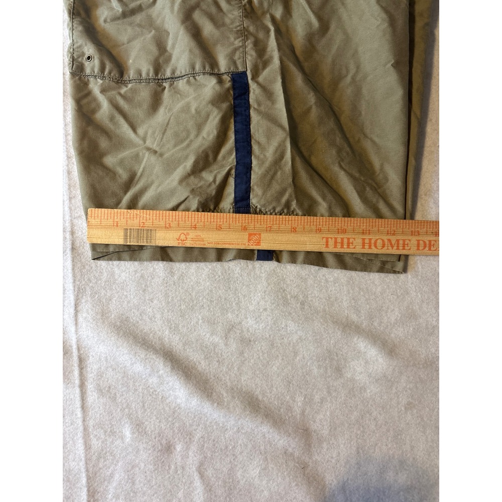 Nike Athletic Shorts Mens Large Khaki Tan Navy Stripe Excellent Mesh Lined - Picture 5 of 13